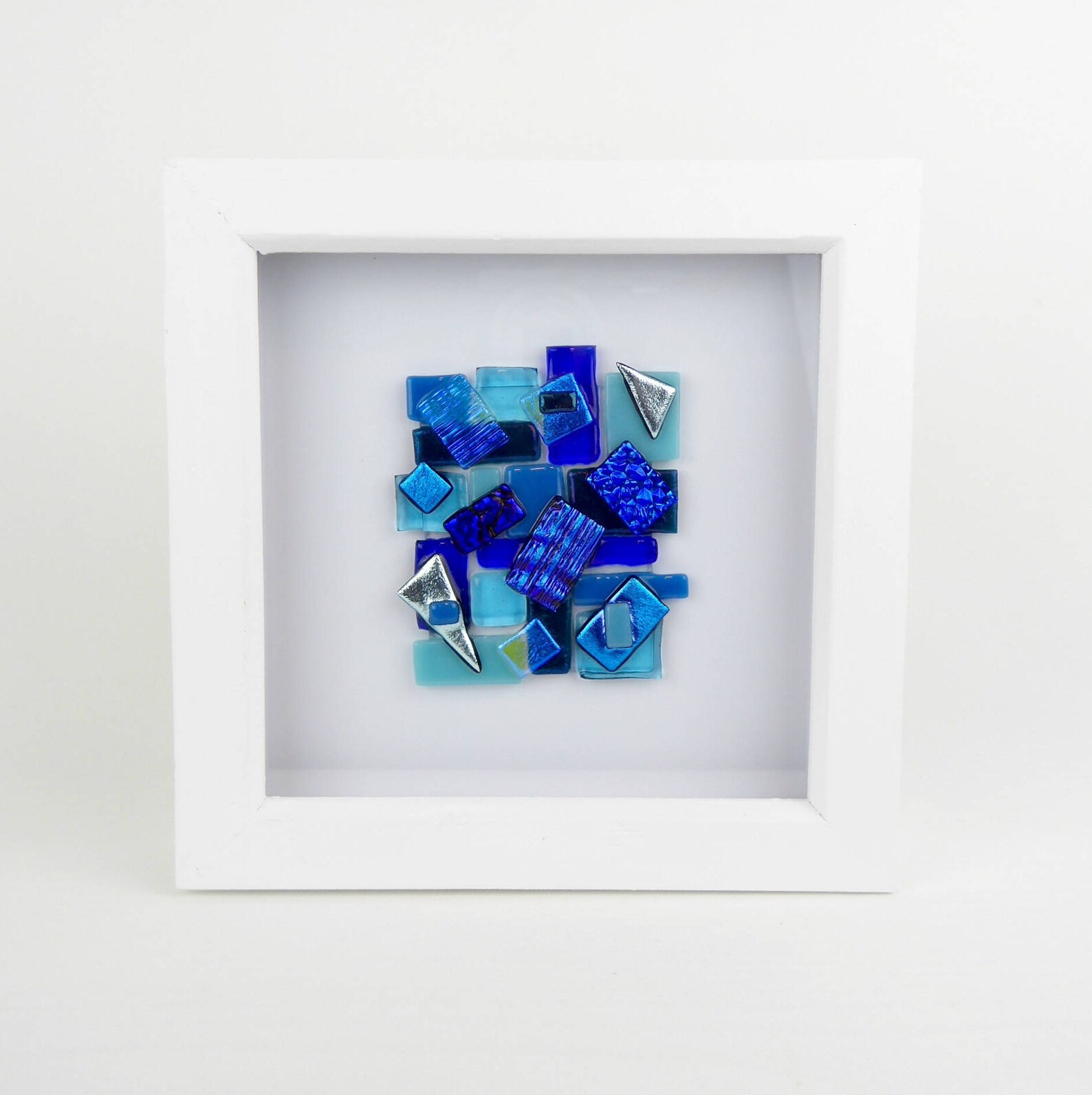 Glass art fused glass tile dichroic glass art fused glass Etsy