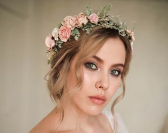 floral headpieces for bridesmaids