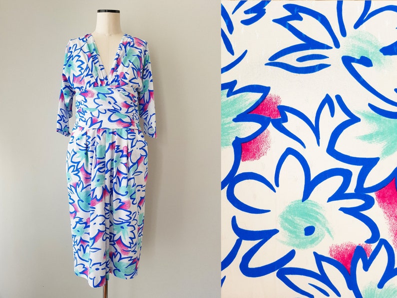 1980s Dramatic Feathered Louis Feraud Dress and Jacket
