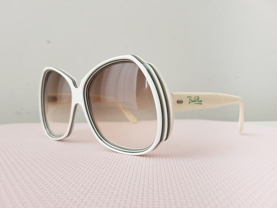 Original 1970s Pucci sunglasses, white with black