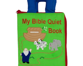 My Bible Quiet Book Activity Cloth Busy Book Bible Stories and Teachings of Jesus, Noah, Moses, and Joseph by My Growing Season