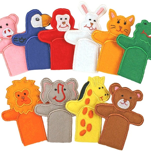 Animal Finger Puppet Etsy