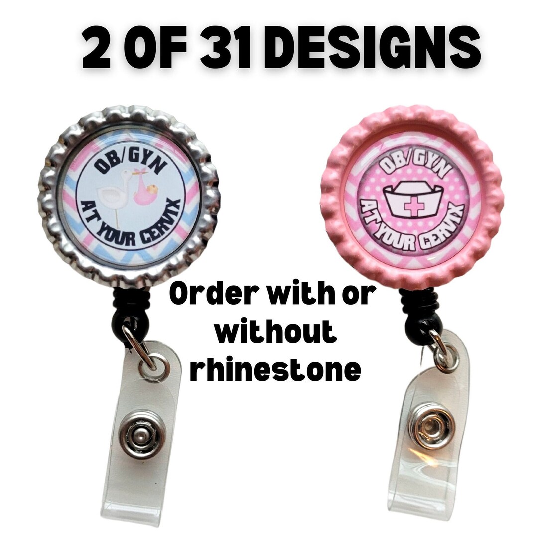 OB GYN Badge, OB Badge, Gyn Badge, Badge Holder, Badge, Badge Reel ...