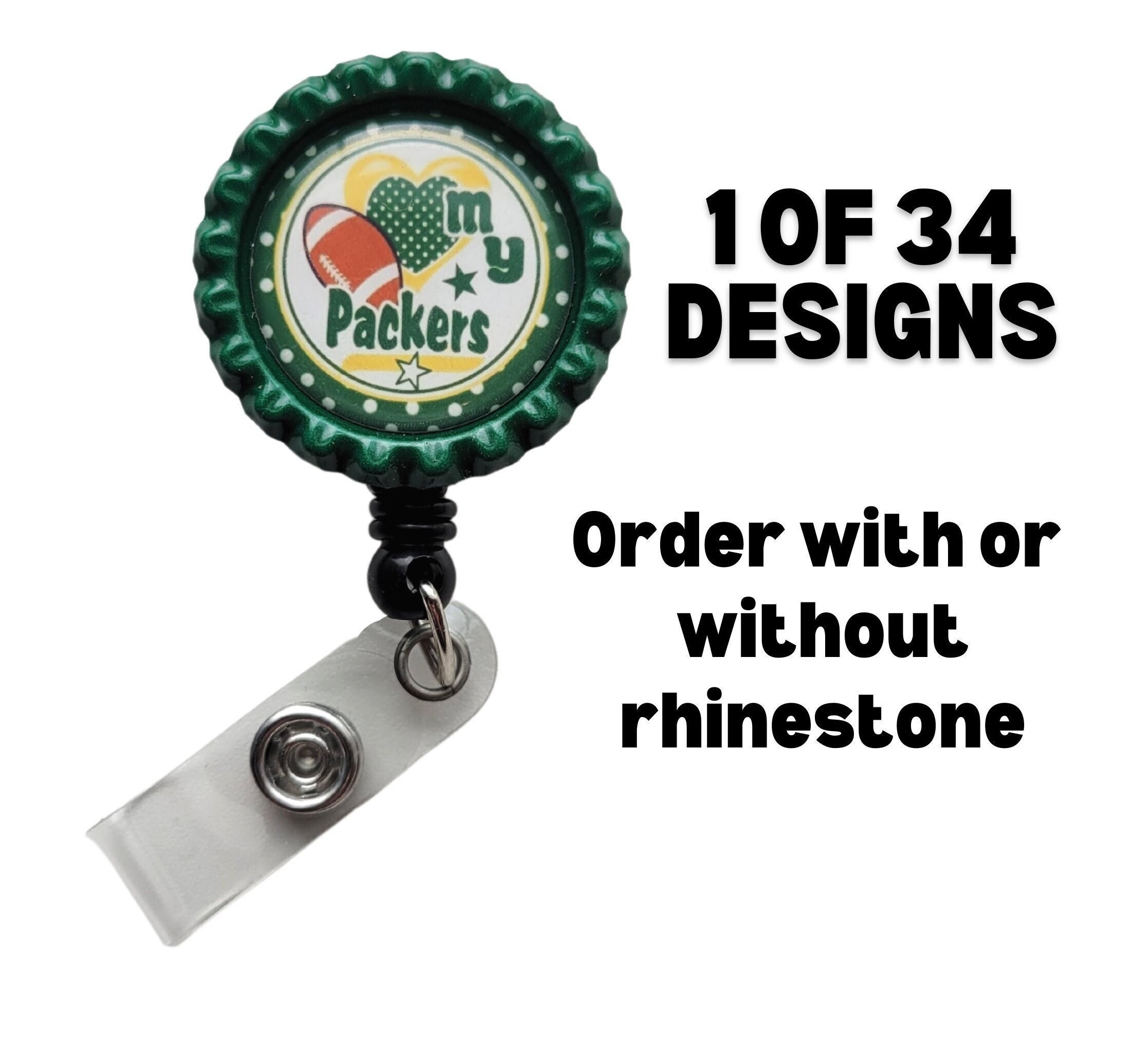 Green Bay Packers Premium Retractable Badge Reel - ShopperBoard