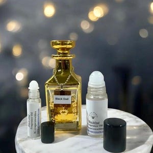 Black Oud Fragrance Oil/ Alcohol Free/ Roll-On Bottle