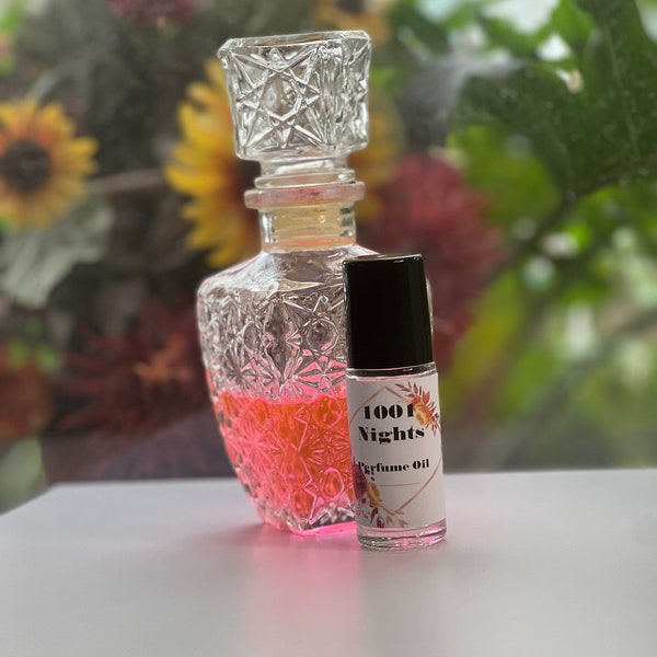 1001 Nights Perfume Oil/ Roll-On Glass Bottle