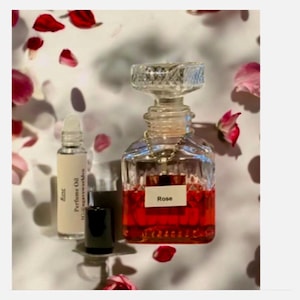 Rose Fragrance Oil/ Perfume Oil/ Alcohol Free/ Roll-On Glass Bottle