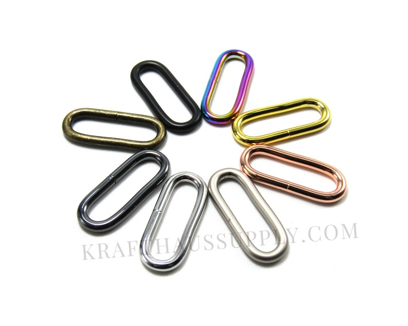 or 25 PACK 38mm US Shipping 1.5 5 bulk discounts! 10 Rose Gold Welded Oval Ring