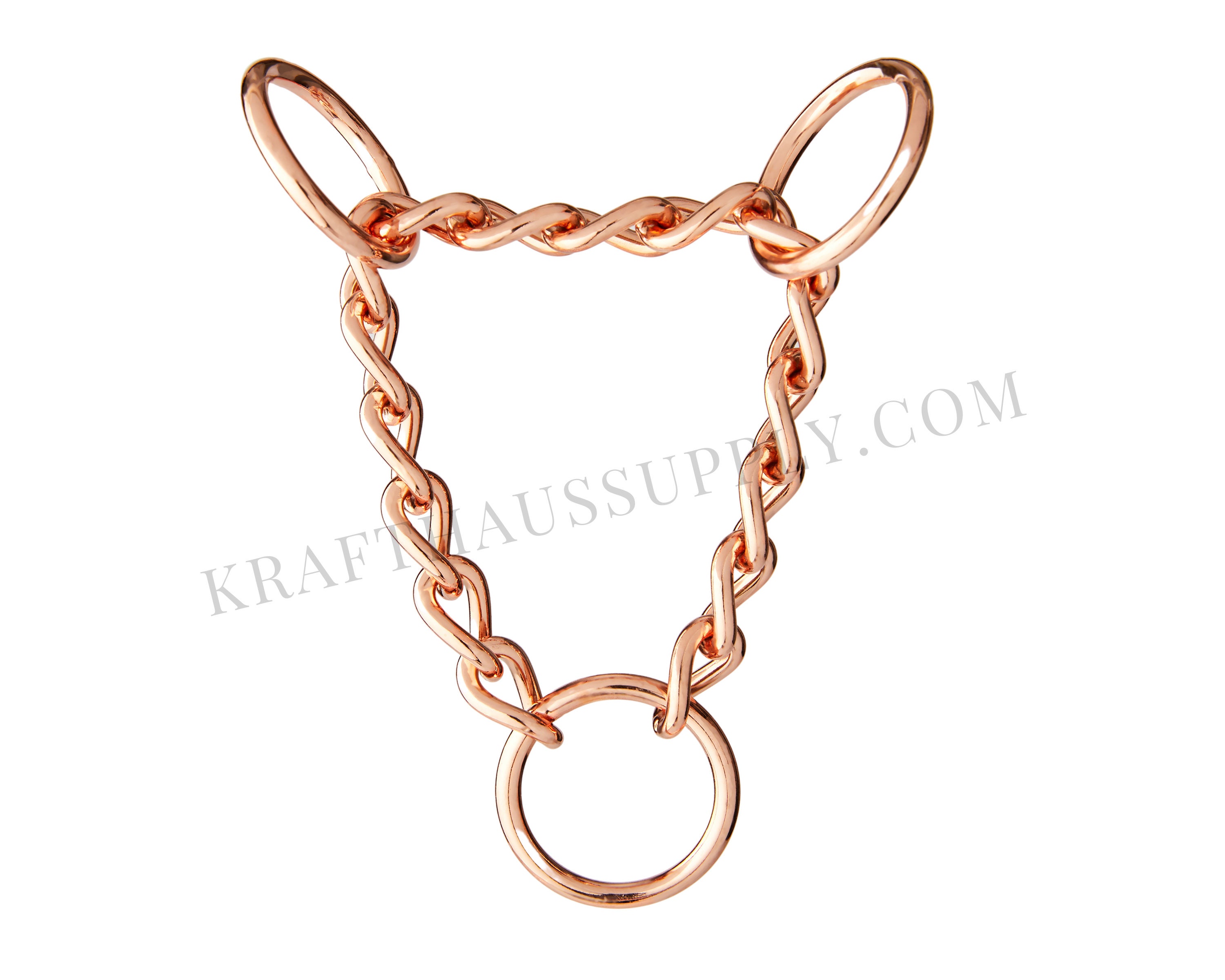 1 Rose Gold Chain Martingale Hardware half check chain Etsy