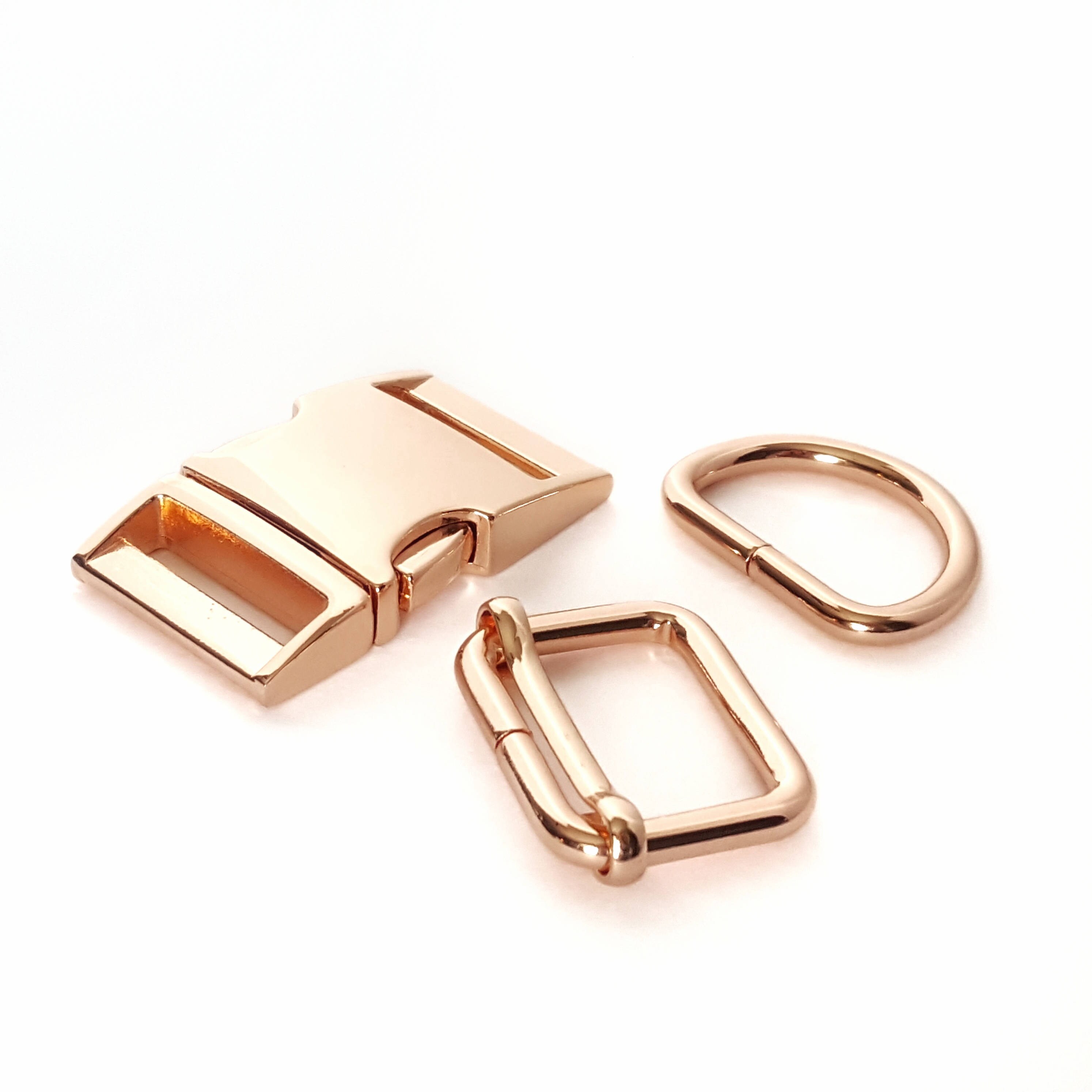 1 inch 25mm Rose Gold Dog Collar Hardware Set Rose Gold Etsy