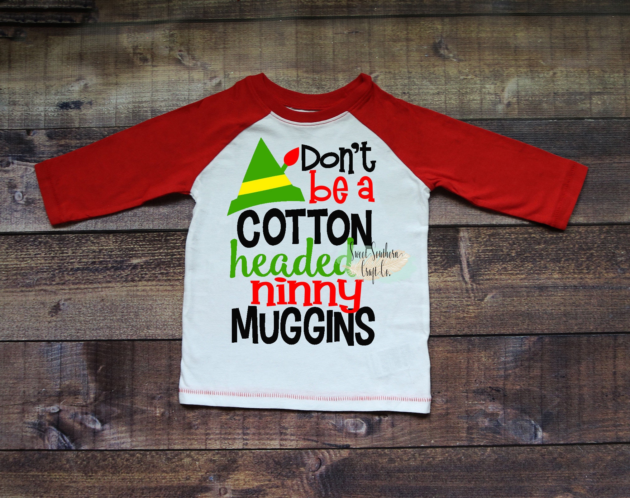 Don't Be A Cotton Headed Ninny Muggins Kids Christmas Etsy