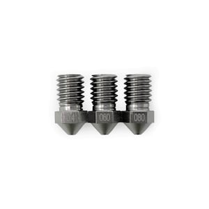 Tungsten 3D Printer M6 Extruder Nozzle 3-Pk (0.4mm, 0.6mm, 0.8mm)