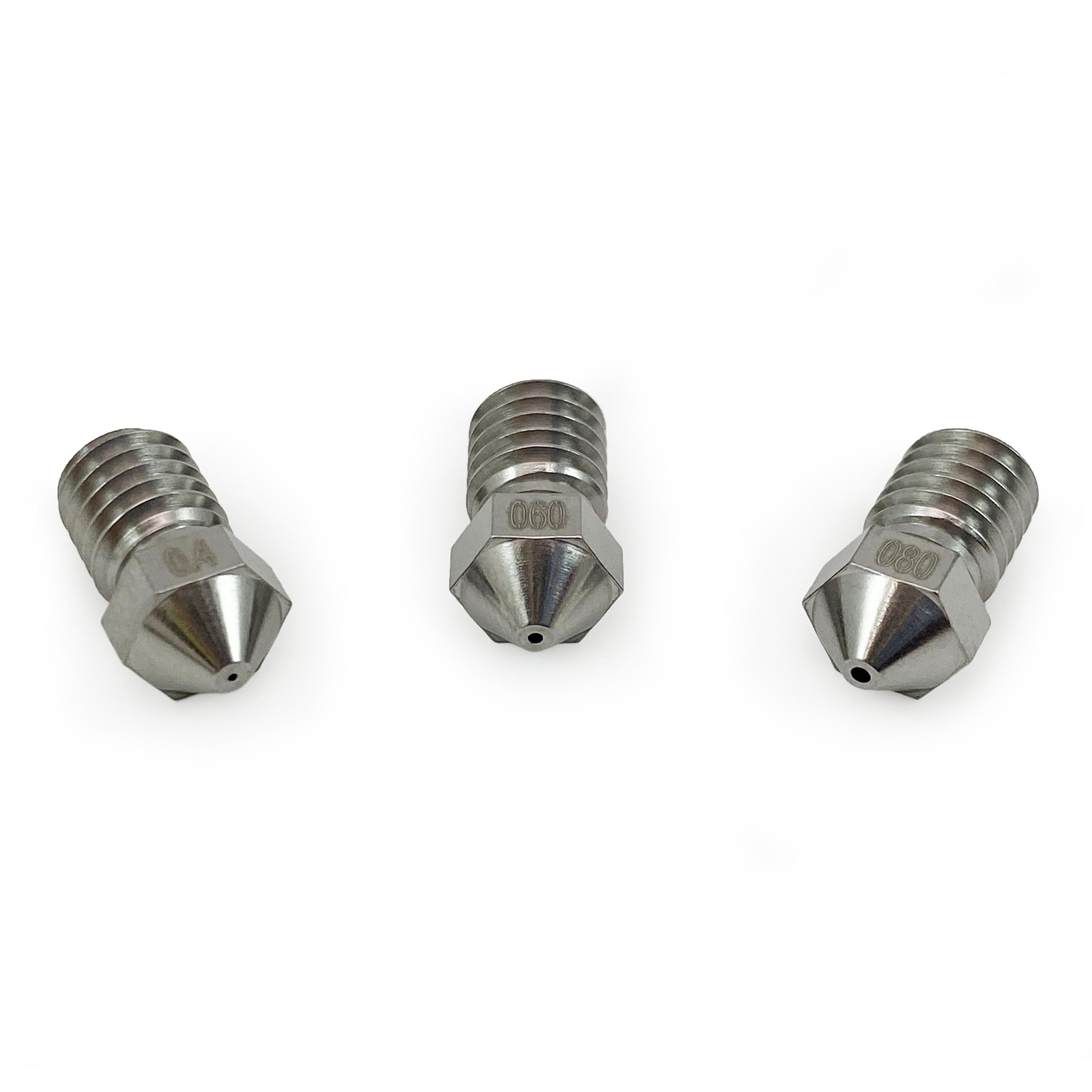 4 Ugelli Per Stampante 3D – M6 Da 0.4 Mm, In Ottone Nichelato, Compatibili Con Hotend V5 V6, Titan Aero E Ultimaker 2+ Olsson