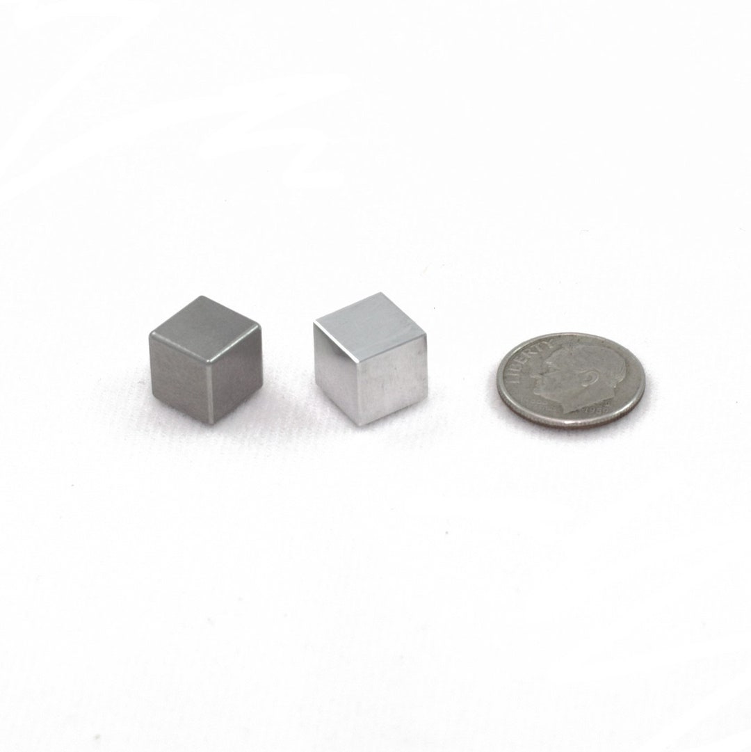 Aluminum and Tungsten Cube - 1 Centimeter - Etsy