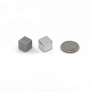 Aluminum and Tungsten Cube - 1 Centimeter