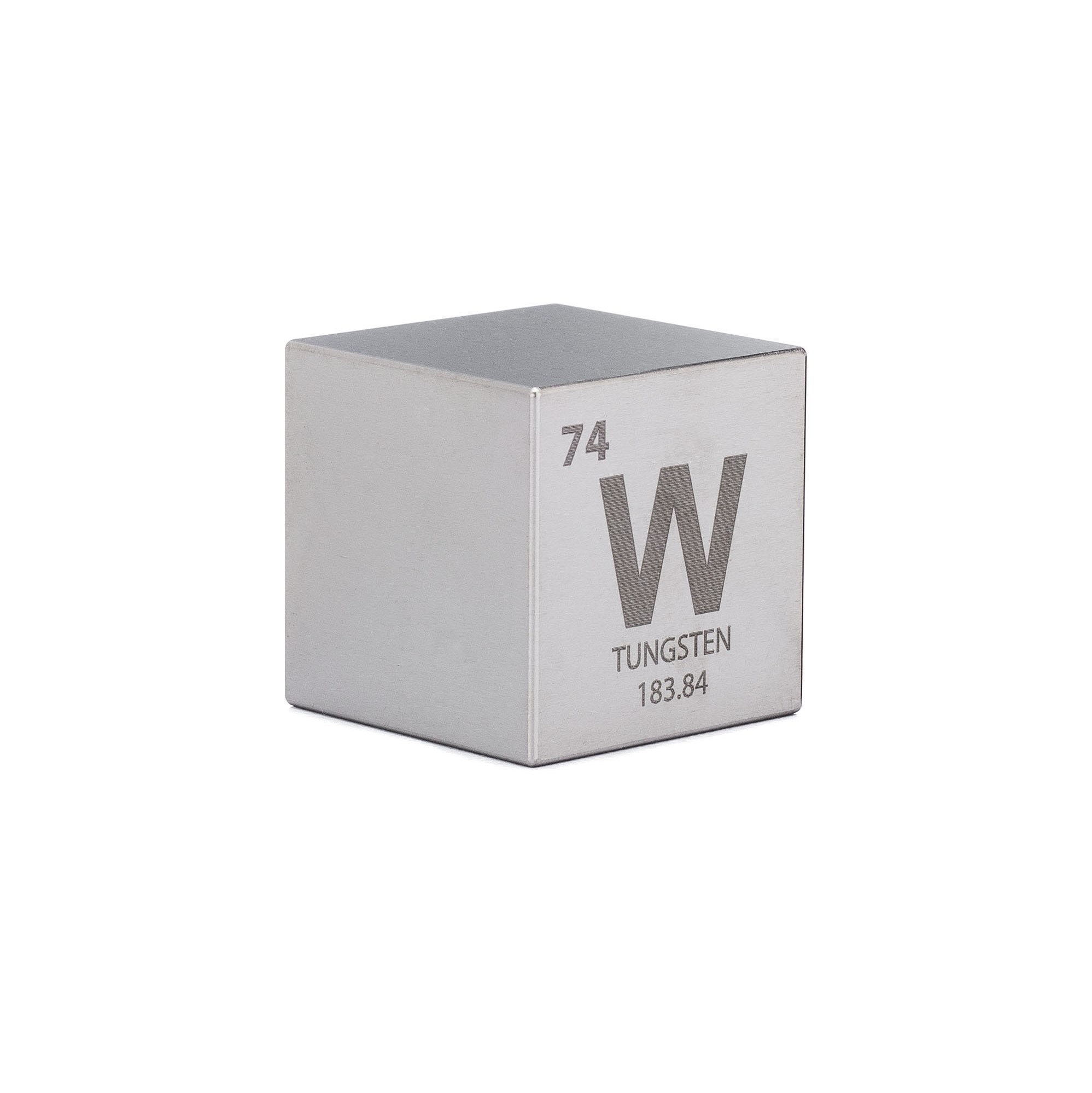 1.5 Tungsten Cube With Periodic Engraving Etsy