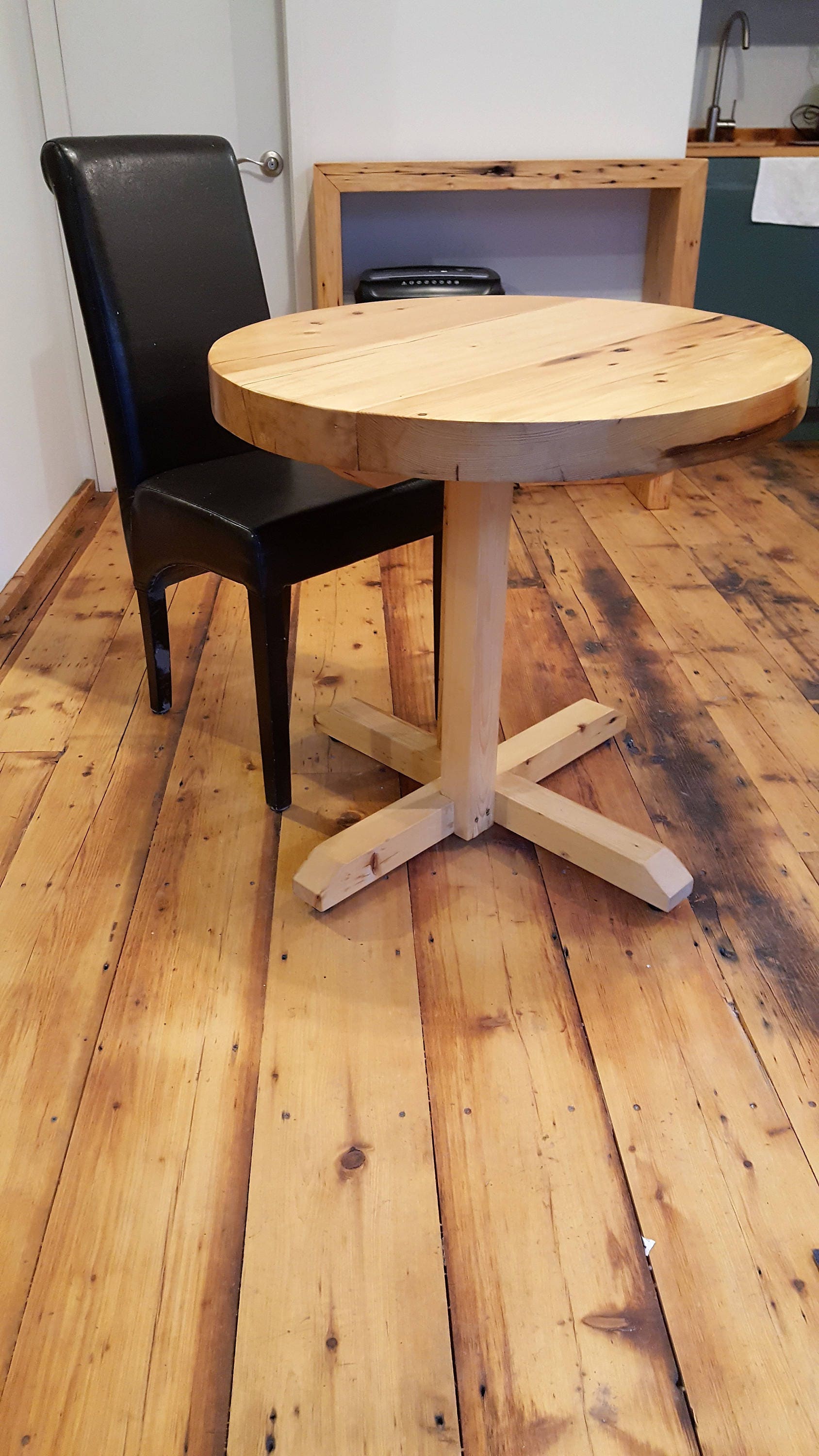 Small Dining Room Table / Small Round Dining Table / Reclaimed | Etsy