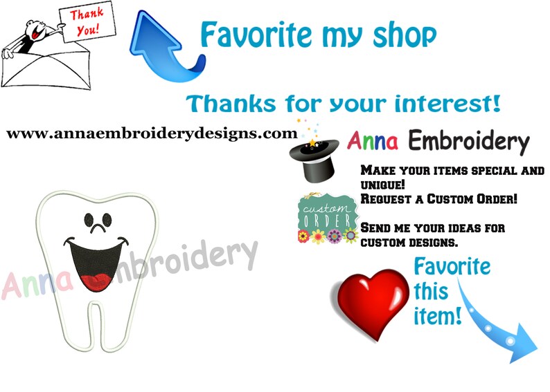 Tooth Embroidery Applique Design-Tooth Fairy Embroidery-Teeth Applique-Dental Clinic Logo-Machine Embroidery Pattern-Instant Download-PES