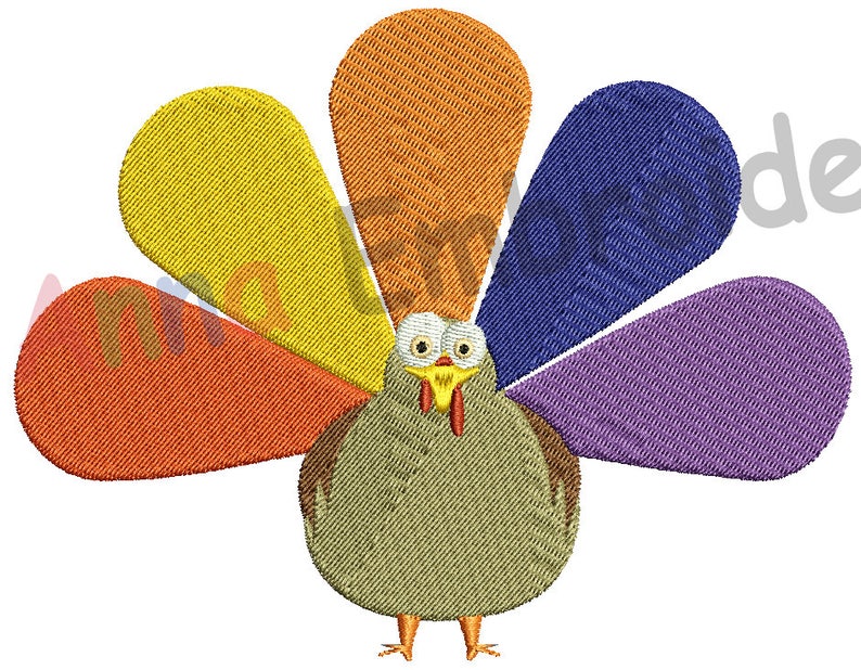Thanksgiving turkey embroidery applique designturkey  etsy Thanksgiving turkey embroidery applique designturkey  etsy