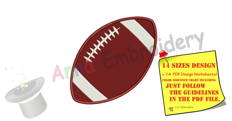Football Embroidery Design: Sports Ball Machine Pattern (PES) (instant ...