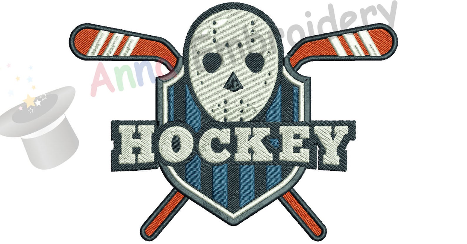 Hockey Embroidery Designice Hockey Machine Embroidery Etsy