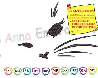 CAT FACE Embroidery Design,Cat Muzzle MASK,Kitty Mouth and Nose, Mouth Mask Embroidery, Embroidery for Mask,Kitty Face,Black Cat Face,Cat