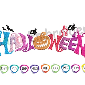 Happy HALLOWEEN EMBROIDERY Design-Ghost Embroidery-Pumpkin Embroidery-Witch Embroidery-Machine Embroidery Patterns-Instant Download
