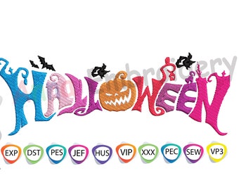 Happy HALLOWEEN EMBROIDERY Design-Ghost Embroidery-Pumpkin Embroidery-Witch Embroidery-Machine Embroidery Patterns-Instant Download
