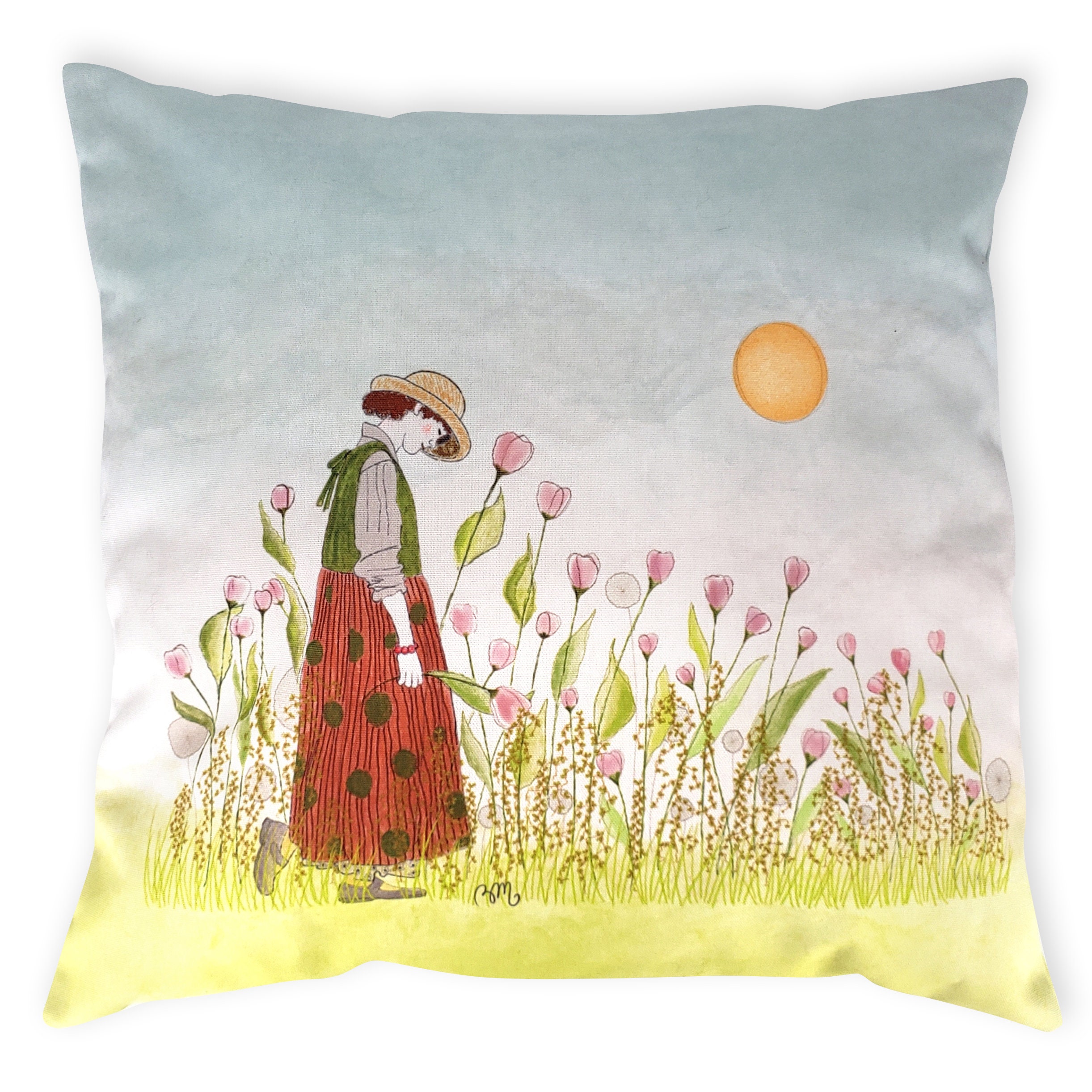 Coussin Champ de Tulipes