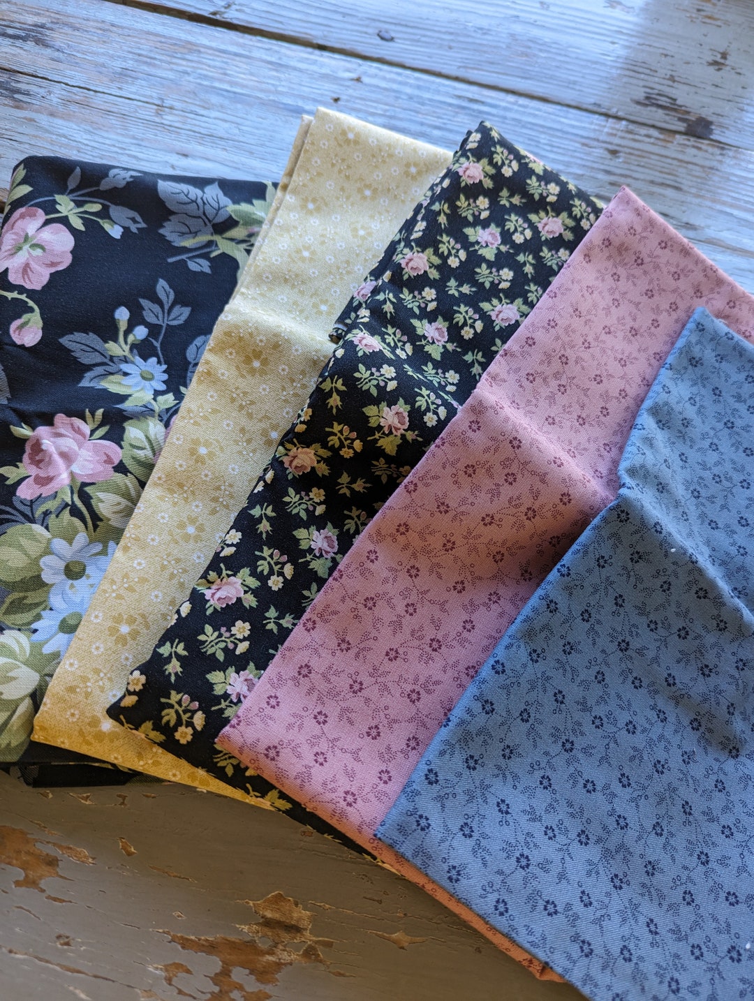 Midnight Garden Fabric Bundle-gerri Robinson-riley Blake -6 Total Yards ...