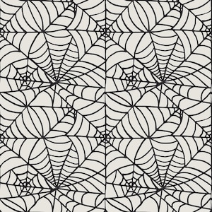 Wide Back Fabric-Sophisticated Halloween Cream Backing Fabric-Riley Blake 108&quot; Wide-BTY-Flat Rate Shipping