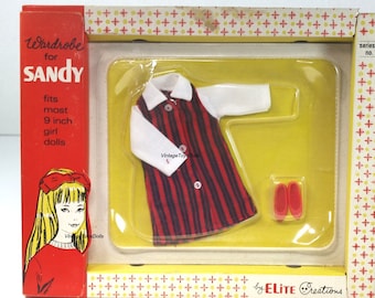 Vintage 1960's Elite  Creations "Sandy" Doll Clothes NRFB...Vintage Barbie Skipper Doll Clone