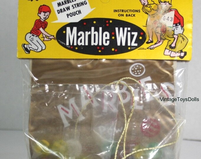 Vintage 1960's marble Wiz Glass Marbles Set Moc....unopened Etsy