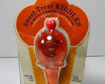 Vintage 1968 Mattel "Sweet-Treat Kiddles" Ice Cream Cone, Doll & Original Package