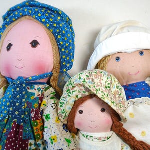 Vintage 1970&#39;s Knickerbocker &quot;Holly Hobbie&quot;, &quot;Holly Heather&quot; & &quot;Bicentennial&quot; Doll Lot...Beautiful!