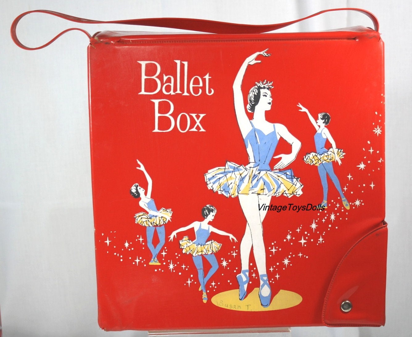 Vintage Red Vinyl Ballet Box, Doll Case-1960's-1970's - Etsy