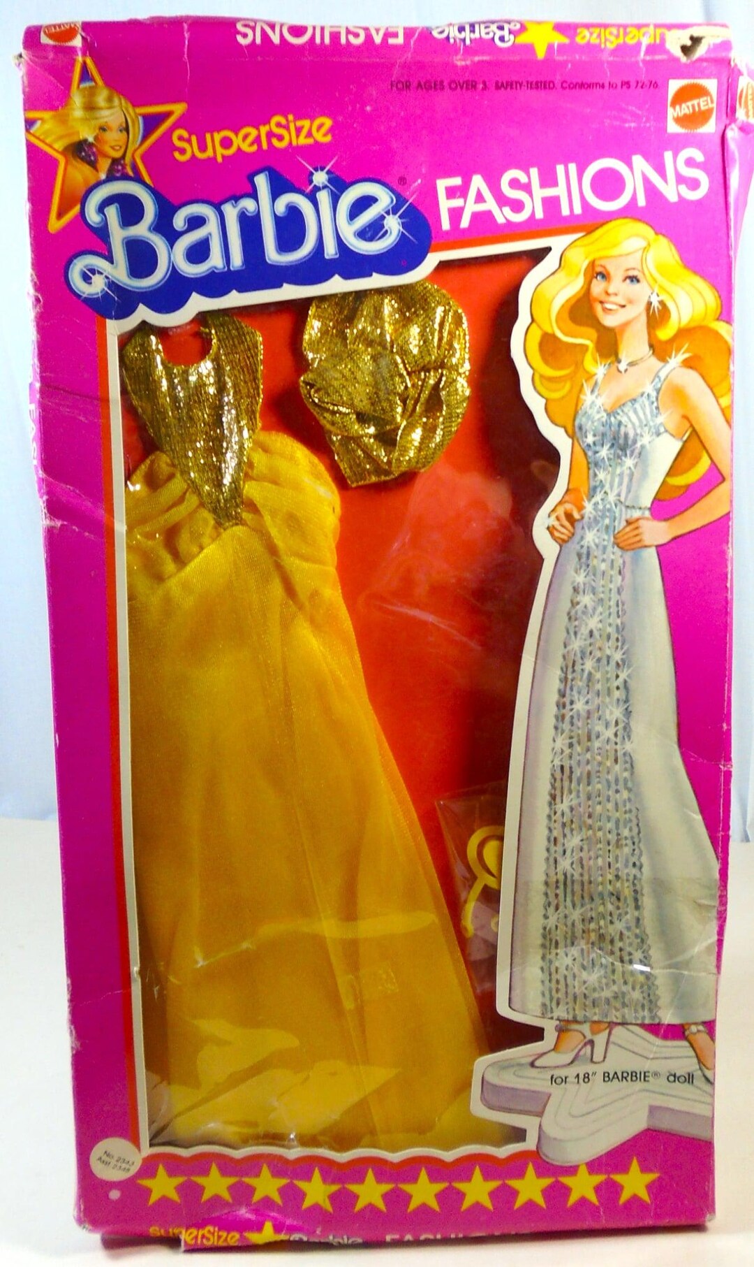 Barbie R4277 Vintage 1977 Mattel Supersize Barbie Doll Fashions #2343