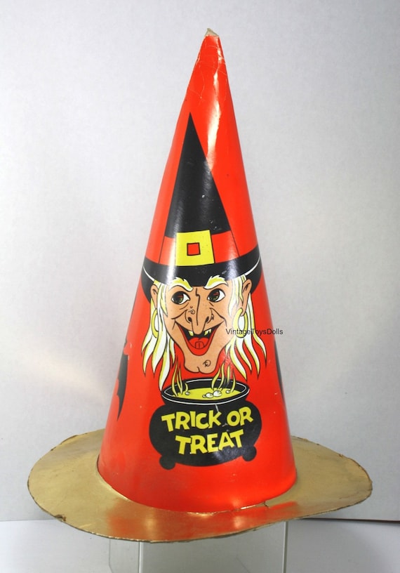 Vintage 1970's Halloween Child's "Witch Hat"...Tri