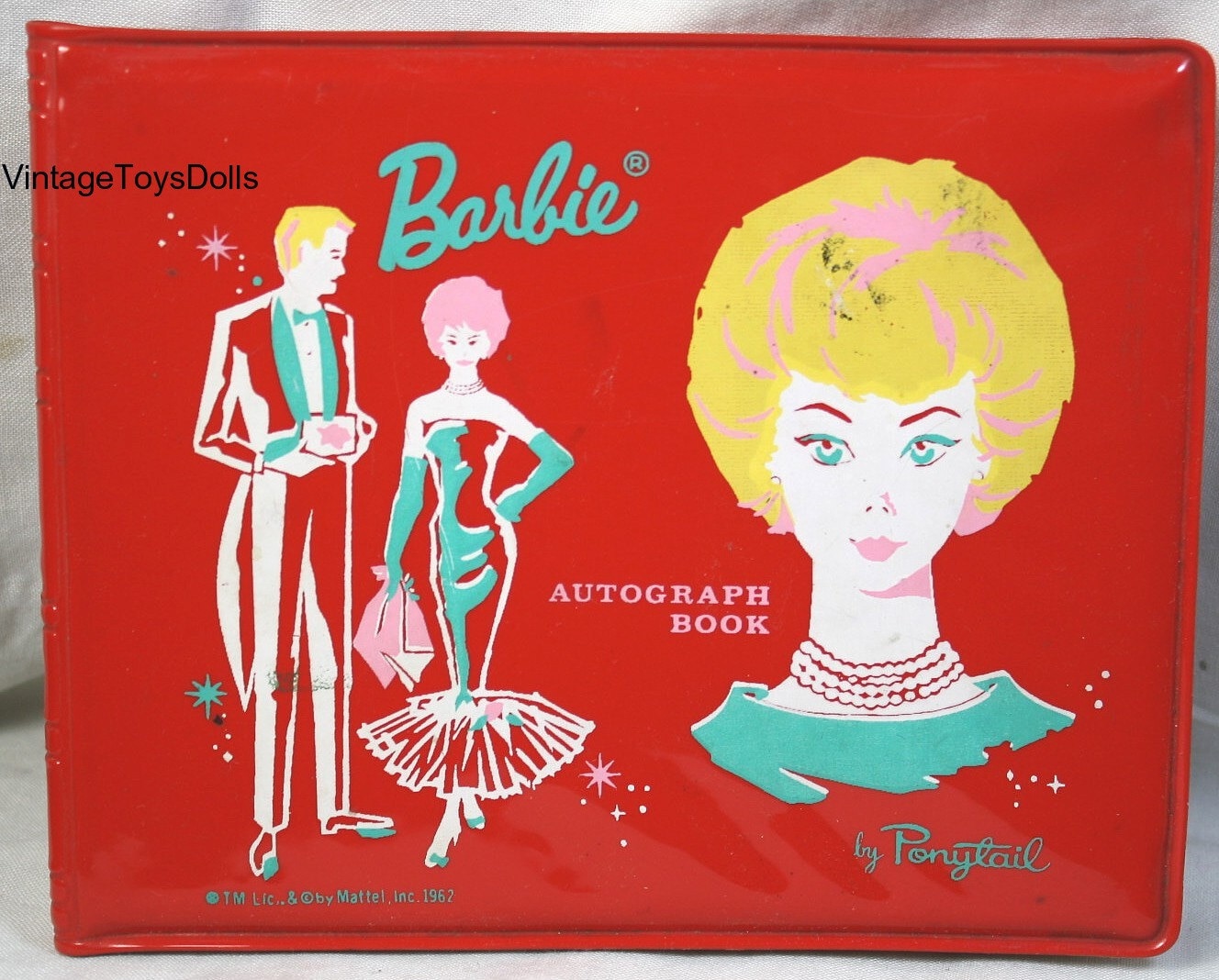 Vintage Barbie Vinyl Autograph Book 1962 Mattel Ponytail - Etsy