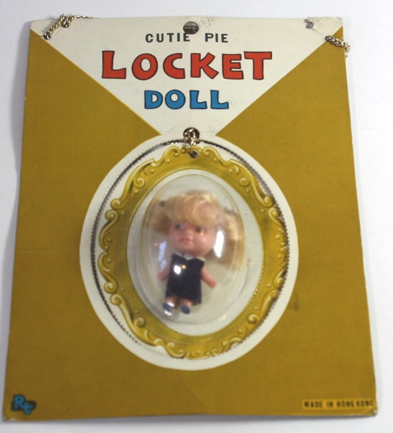 Vintage cutie Pie Locket Doll Moc....liddle Kiddle Etsy