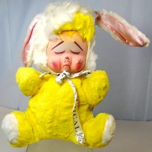 Vintage 1950 Plush Bunny Rabbit - Etsy