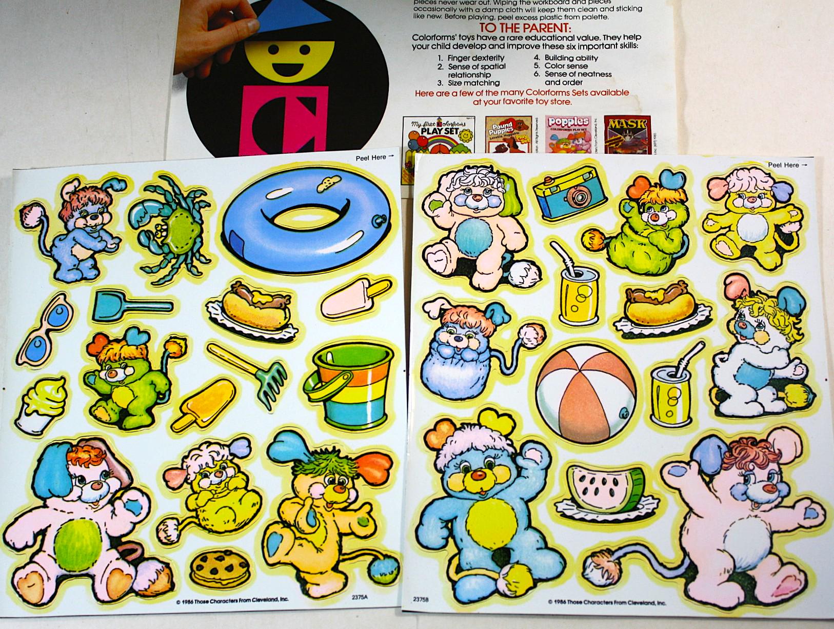 ヴィンテージ　ポップルズ/1986s Vintage 1986 Colorforms 