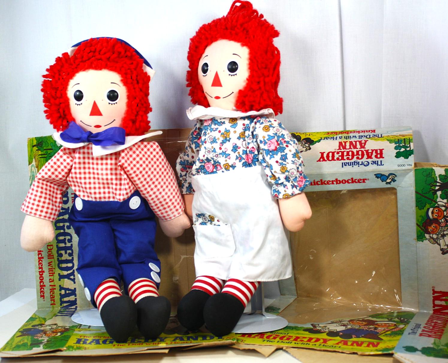 Knickerbocker Raggedy Ann and Andy - Etsy Knickerbocker Raggedy Ann and Andy - Etsy