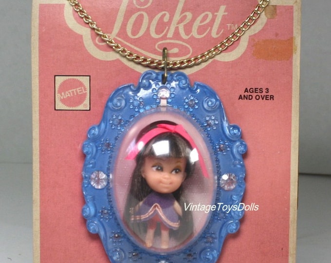 Vintage 1975 Mattel Lucky Locket Doll loretta Locket Liddle Kiddle Moc