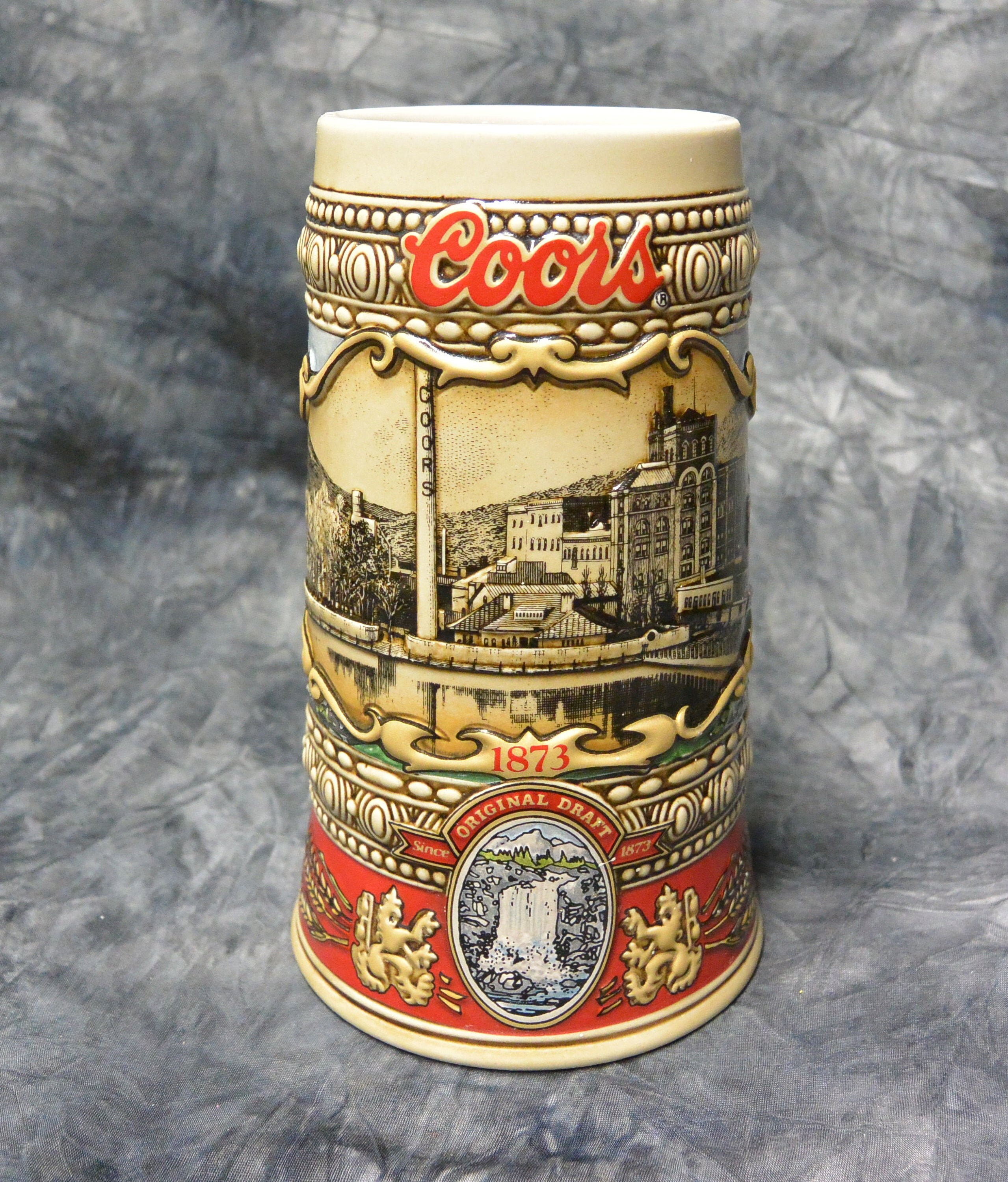 Vintage Coors Beer Stein 1873 Brewery Site 1988 Etsy