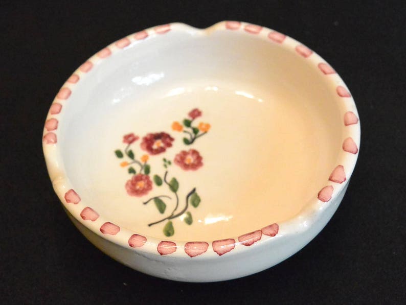 Catch All Change Dish Vintage Hand Painted Ashtray