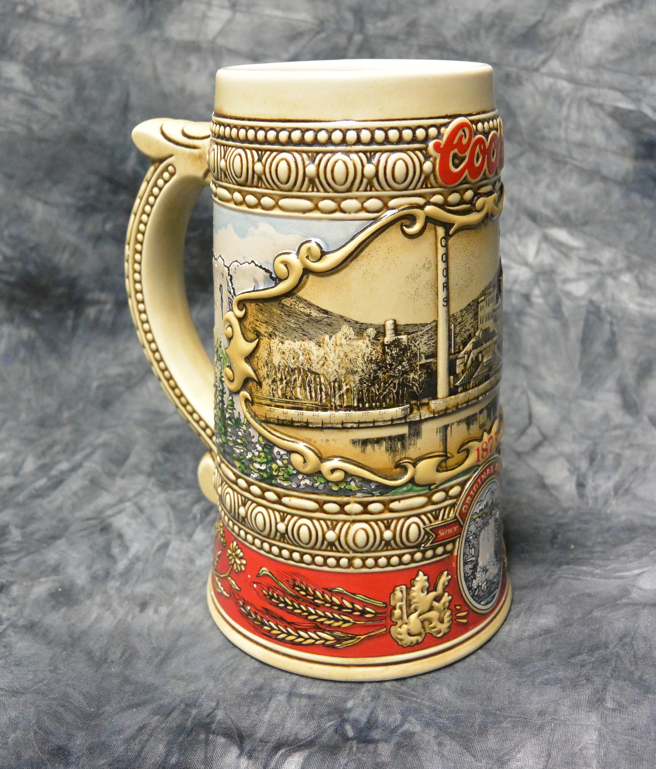 Vintage Coors Beer Stein 1873 Brewery Site 1988 Etsy