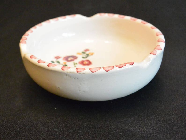 Catch All Change Dish Vintage Hand Painted Ashtray