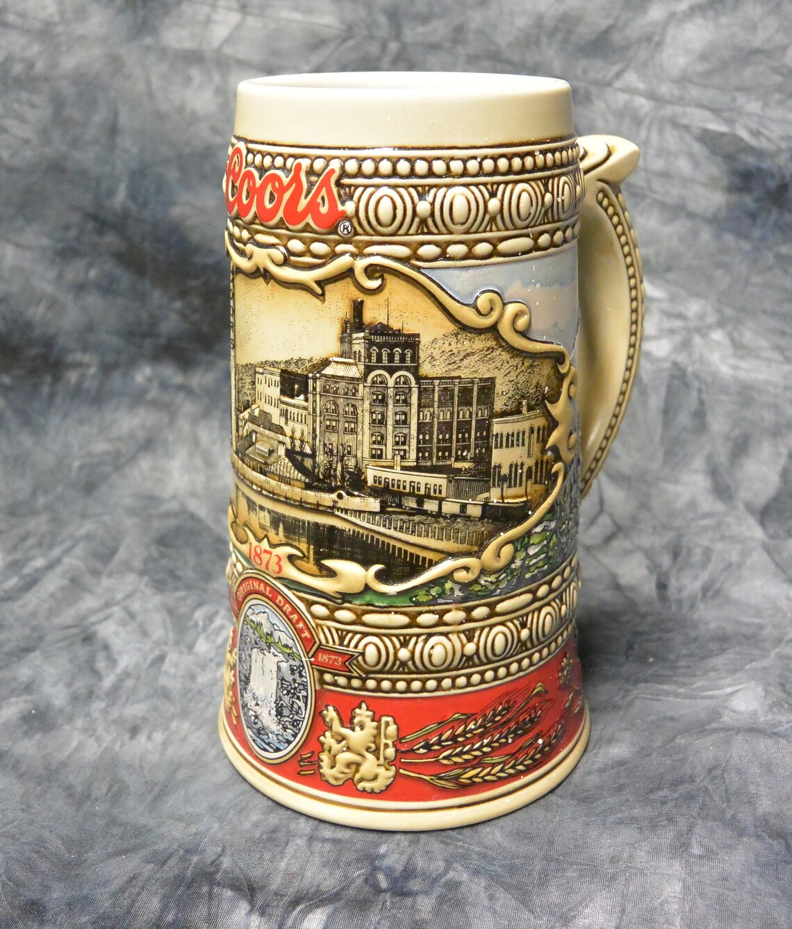 Vintage Coors Beer Stein 1873 Brewery Site 1988 Etsy
