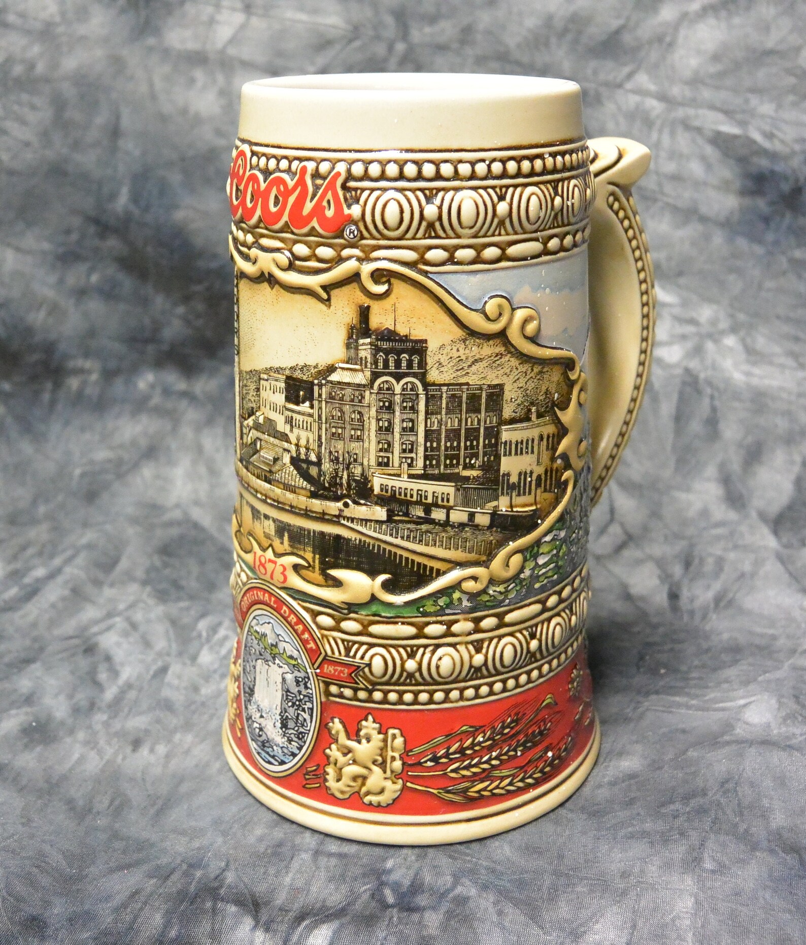 Vintage Coors Beer Stein 1873 Brewery Site 1988 Etsy